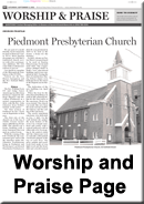 Worship and Praise Page of the Keyser News Tribune